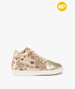 Baskets bébé fille dessus cuir fermeture zip – NA! vue1 - NA! - GEMO