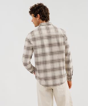 Chemise en coton à carreaux homme vue3 - GEMO 4G HOMME - GEMO