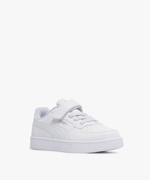 Baskets garçon unies à scratch et à lacets élastiques Caven - Puma vue3 - PUMA - GEMO