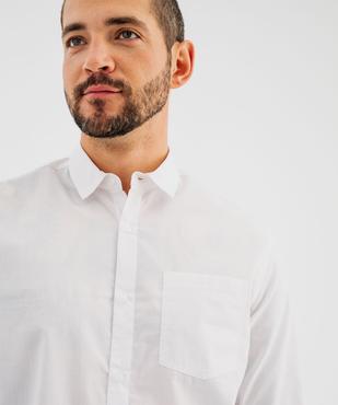 Chemise manches longues regular fit unie facile à repasser homme vue12 - GEMO (HOMME) - GEMO