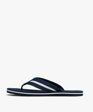 Tongs homme avec larges brides à entredoigt vue3 - GEMO (PLAGE) - GEMO