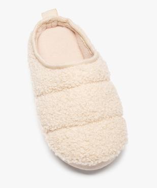 Chaussons femme mules plates en textile sherpa vue5 - GEMO(HOMWR FEM) - GEMO