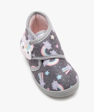 Chaussons bébé fille bottillons à scratch licorne - Beppi vue5 - BEPPI - GEMO