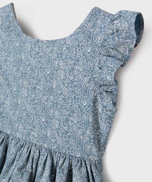 Robe de cérémonie fleurie avec jupon en tulle fille vue3 - GEMO (ENFANT) - GEMO
