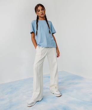 Tee-shirt manches courtes imprimé dos fille vue5 - GEMO 4G FILLE - GEMO