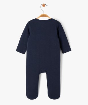 Pyjama bébé ouverture devant avec message brodé vue4 - GEMO 4G BEBE - GEMO