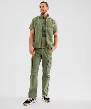 Pantalon cargo 2-en-1 transformable en short homme - Roadsign vue9 - ROADSIGN G4G - GEMO