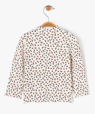 Sous-pull à motifs fleuris bébé fille - LuluCastagnette vue3 - LULUCASTAGNETTE - GEMO