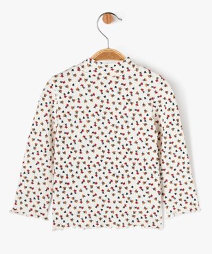 Sous-pull à motifs fleuris bébé fille - LuluCastagnette vue3 - LULUCASTAGNETTE - GEMO