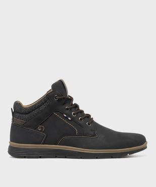 Boots midcut casual à col textile et semelle sport homme vue2 - URBAN STEPS - GEMO