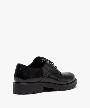 Derbies femmes unis dessus vernis classique vue4 - GEMO (CASUAL) - GEMO