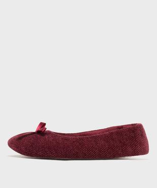 Chaussons ballerines en velours femme vue1 - GEMO(HOMWR FEM) - GEMO