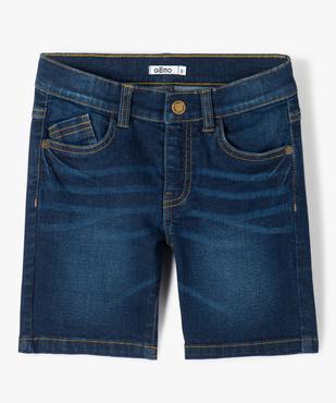 Bermuda en jean stretch coupe Regular garçon vue1 - GEMO (ENFANT) - GEMO