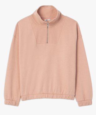 Sweat femme à col zippé intérieur molletonné vue4 - GEMO(FEMME PAP) - GEMO