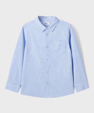 Chemise manches longues en chambray uni garçon vue2 - GEMO (ENFANT) - GEMO