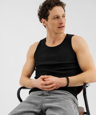 Débardeur en maille côtelée homme vue2 - GEMO 4G HOMME - GEMO