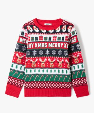Pull spécial Noël à col rond garçon vue1 - GEMO (ENFANT) - GEMO