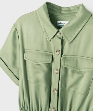 Combinaison pantalon à manches courtes fille vue5 - GEMO 4G FILLE - GEMO