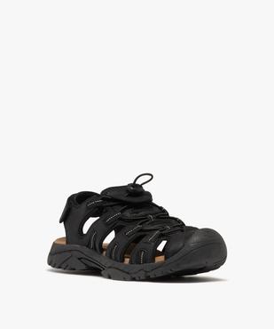 Chaussures confort ouvertes à lacets élastiques homme vue2 - G'FLEX - GEMO