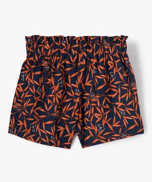 Short bébé fille imprimé à taille élastique vue3 - GEMO 4G BEBE - GEMO