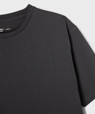 Tee-shirt manches courtes oversize avec inscription poitrine garçon vue4 - GEMO 4G GARCON - GEMO