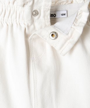 Jupe en jean avec taille élastique bébé fille vue3 - GEMO(BEBE DEBT) - GEMO