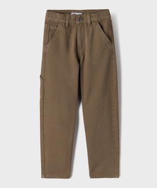 Pantalon wide leg en coton garçon vue1 - GEMO (ENFANT) - GEMO