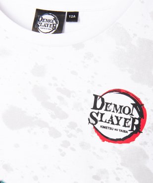 Tee-shirt à manches courtes avec motif manga fille - Demon Slayer vue2 - DEMON SLAYER - GEMO