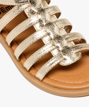 Sandales fille métallisées avec zip au talon et multibrides vue6 - LOVELY WINGS GEMO FOR GOOD - GEMO