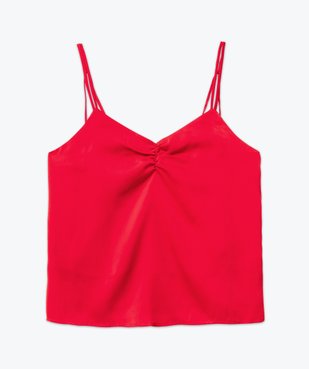 Blouse à bretelles en satin femme vue4 - GEMO(FEMME PAP) - GEMO