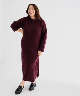 Robe pull longue fendue sur les côtés femme grande taille vue1 - GEMO (G TAILLE) - GEMO