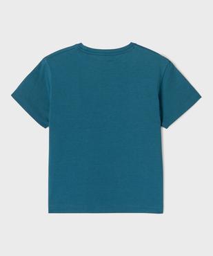 Tee-shirt manches courtes avec motif XXL garçon vue3 - GEMO 4G GARCON - GEMO