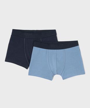 Boxers en coton biologique avec inscriptions sportives garçon (lot de 2) vue1 - GEMO 4G GARCON - GEMO