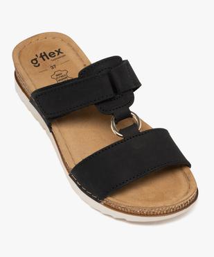 Sandales confort forme mule femme avec semelle compensée vue5 - G'FLEX - GEMO