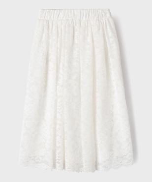 Jupe longue en dentelle à taille élastiquée fille vue4 - GEMO (ENFANT) - GEMO