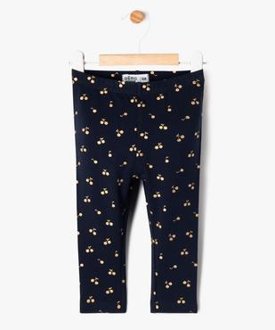 Legging long en coton stretch bébé fille vue1 - GEMO 4G BEBE - GEMO