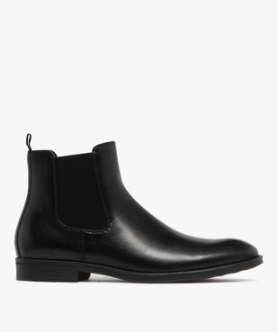Boots homme Chelsea bout amande dessus lisse vue1 - MARIO BALDANO - GEMO