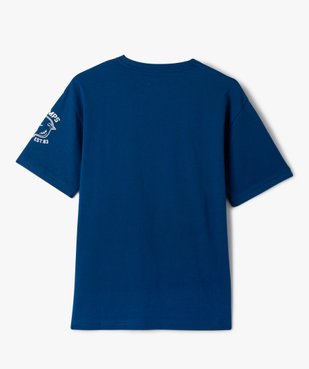 Tee-shirt à manches courtes avec motifs contrastants garçon - Camps United vue4 - CAMPS UNITED - GEMO