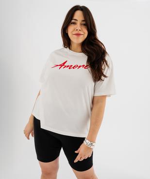 Legging court en maille extensible femme grande taille vue7 - GEMO (G TAILLE) - GEMO