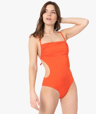 Maillot de bain femme une pièce à bretelles multi-positions vue1 - GEMO (PLAGE) - GEMO
