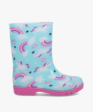 Bottes de pluie fille décor licornes vue1 - GEMO (ENFANT) - GEMO