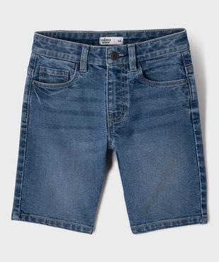 Bermuda en jean coupe skater en denim extensible garçon vue1 - GEMO 4G GARCON - GEMO