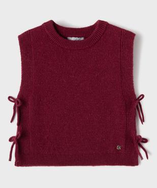Pull sans manches en maille douillette extensible fille - LuluCastagnette vue2 - LULUCASTAGNETTE - GEMO