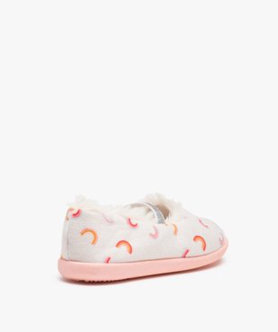 Chaussons fille ballerines en velours brodées licorne vue4 - GEMO (ENFANT) - GEMO