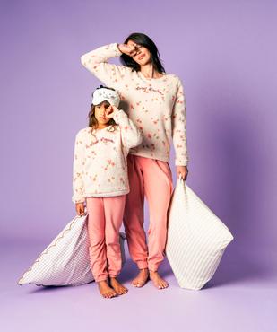 Pyjama en maille peluche femme vue5 - GEMO(HOMWR FEM) - GEMO