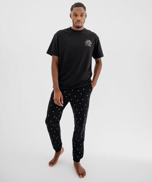 Haut de pyjama avec motif poitrine et dos mixte vue10 - GEMO 4G FEMME - GEMO