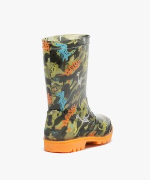 Bottes de pluie garçon imprimées dinosaures vue4 - GEMO (ENFANT) - GEMO