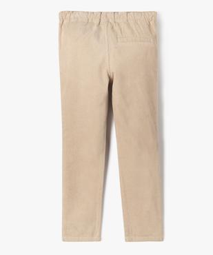 Pantalon velours côtelé droit garçon vue4 - GEMO (ENFANT) - GEMO