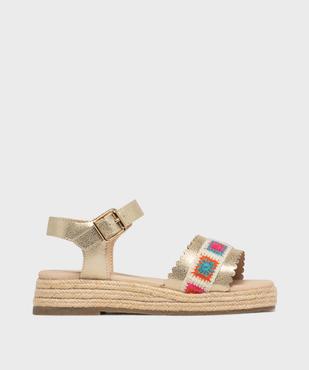 Sandales compensées à semelle de corde fille vue1 - LOVELY WINGS - GEMO