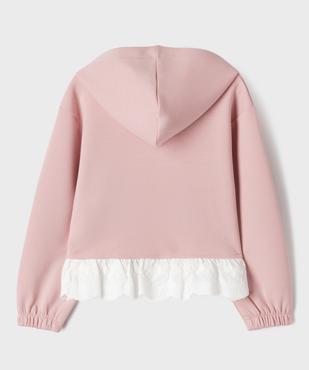 Sweat à capuche dentelle fille vue4 - GEMO (ENFANT) - GEMO